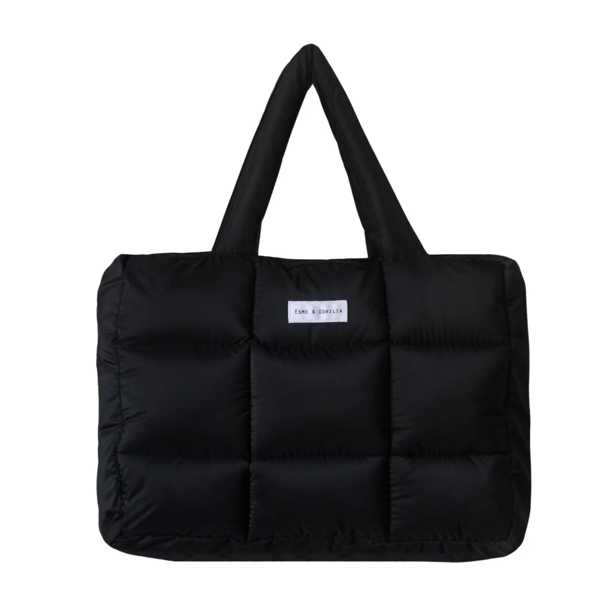ESME & ODRILIA - Tote Bag Puffer Negro