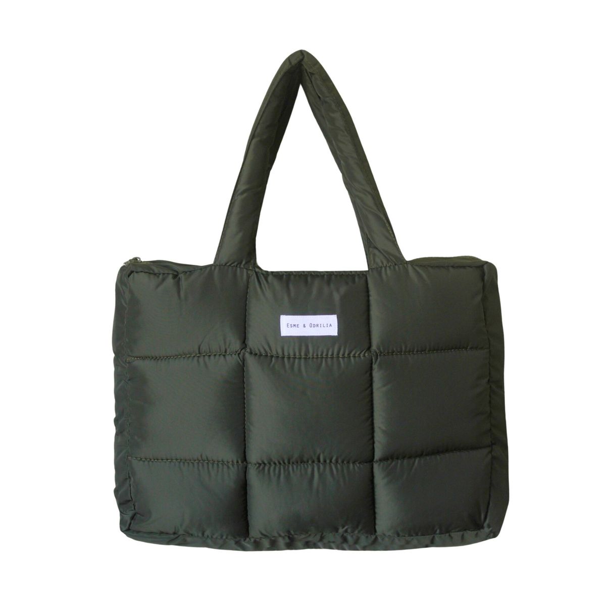 ESME & ODRILIA - Tote Bag Puffer Verde Militar