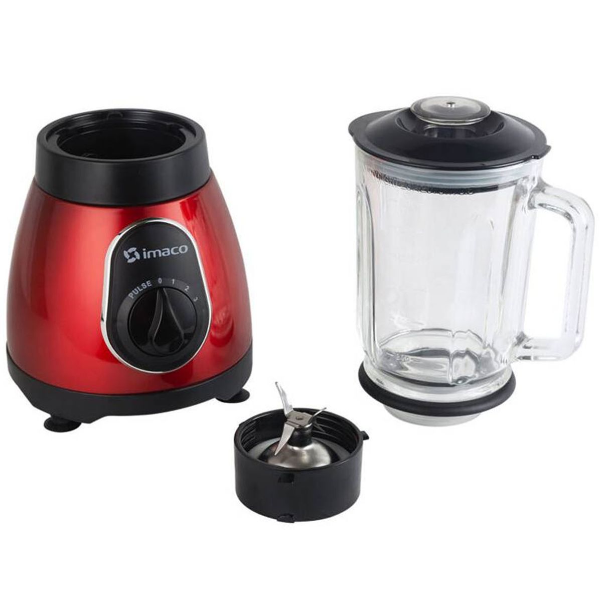 IMACO - Combo Imaco Licuadora de Metal 15Lt 500W BLS5388R +Máquina Pop Corn