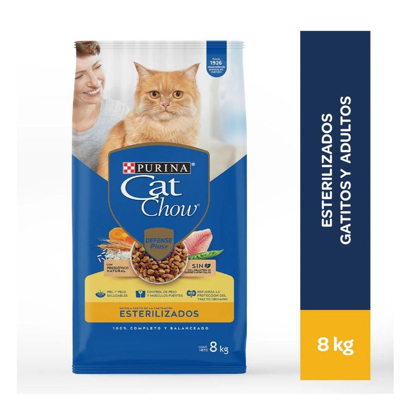 CAT CHOW - Cat Chow Adultos Esterilizados 8 kg