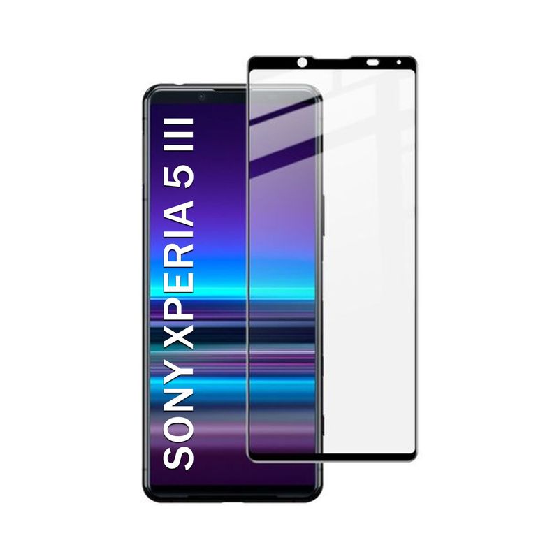 GENERICO - Mica Vidrio Templado Pantalla 3D SONY XPERIA 5 III  TRANSP - NEGRO