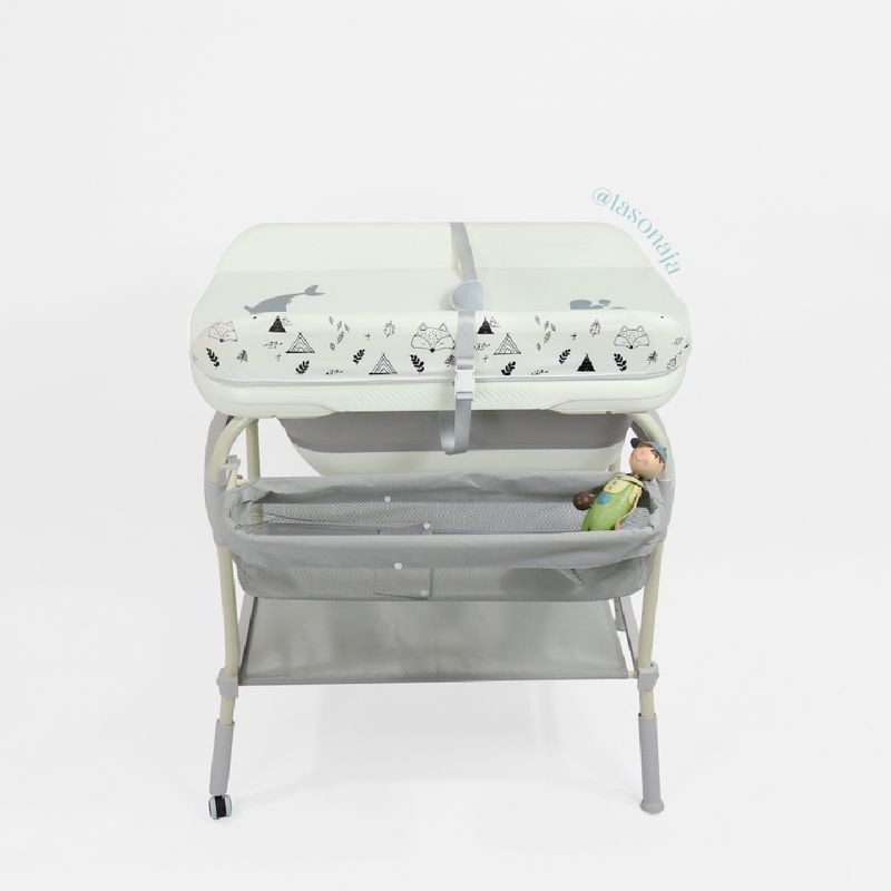 LA SONAJA - BAÑERA ALTA BEBÉ CON CAMBIADOR