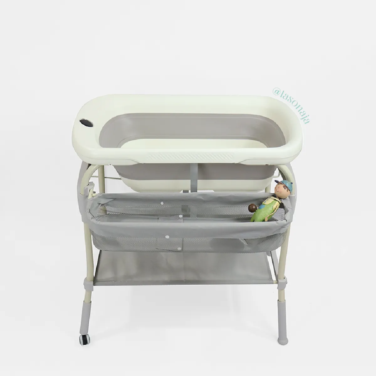 LA SONAJA - BAÑERA ALTA BEBÉ CON CAMBIADOR
