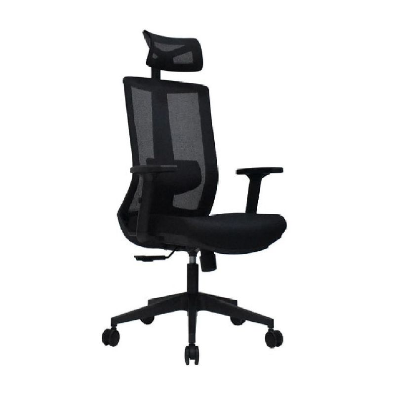 MOBELART - Silla de Oficina Presidente Kum BN Negro Ergonómica möbelArt