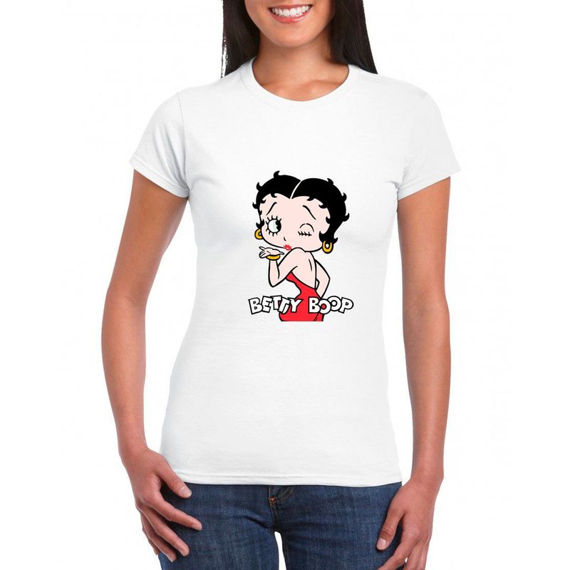 GENERICO - Polo mujer Betty Boop - Blanco