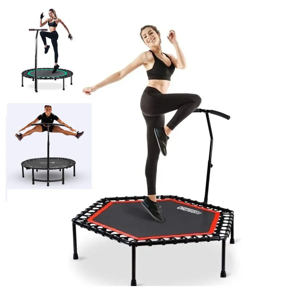 GENERICO - Trampolin de Gimnasio  110cm diametro  y Altura 130cm