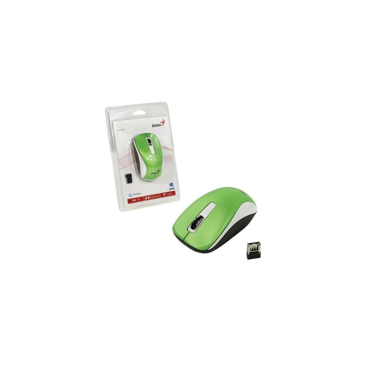 GENIUS - Mouse Inalambrico GENIUS NX-7010 VERDE