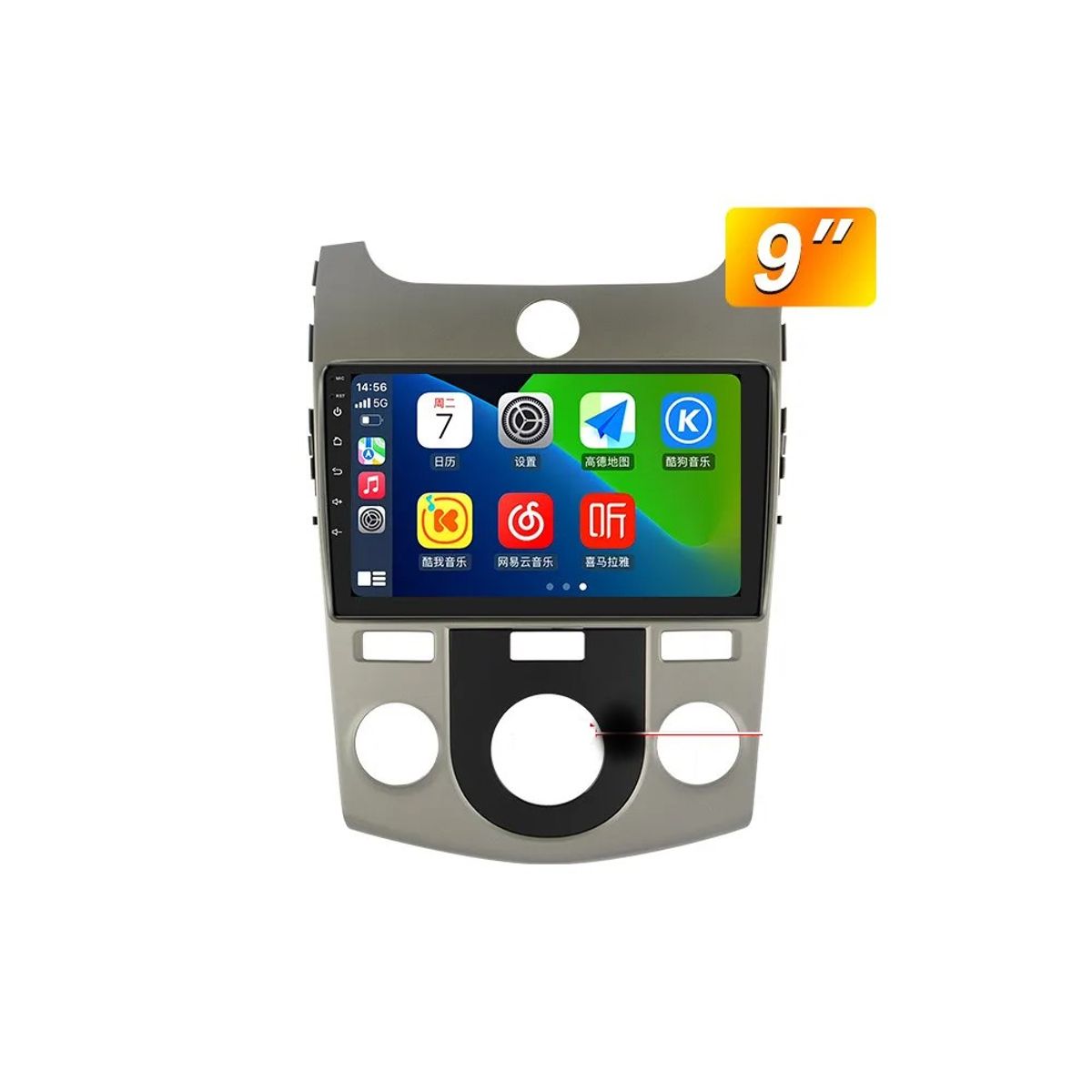 GENERICO - Autoradio Kia Cerato 2009-2012 +Cámara Full HD