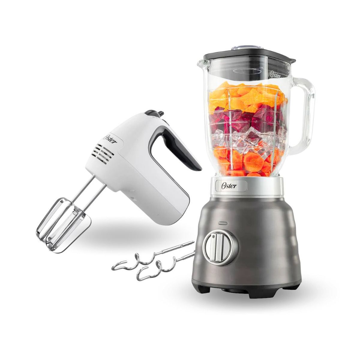 OSTER - Combo Licuadora Osterizer MAX BLSTPBRGR + batidora de mano FPSTHM3532