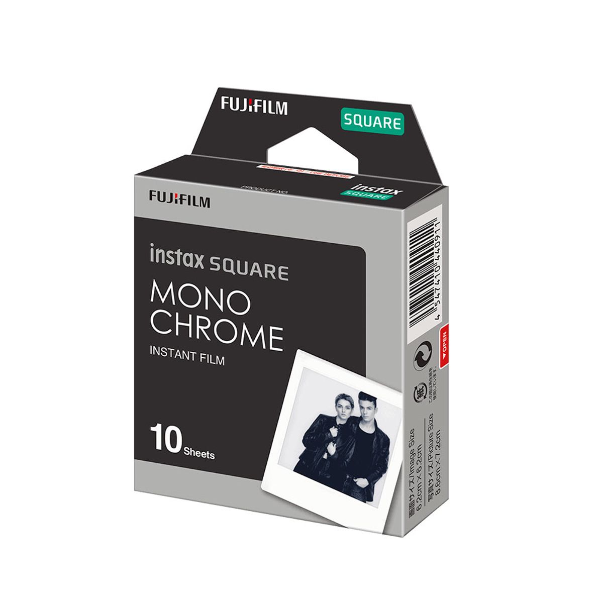 FUJIFILM - Pack de Pelicula Fujifilm Square Mono Chrome X10