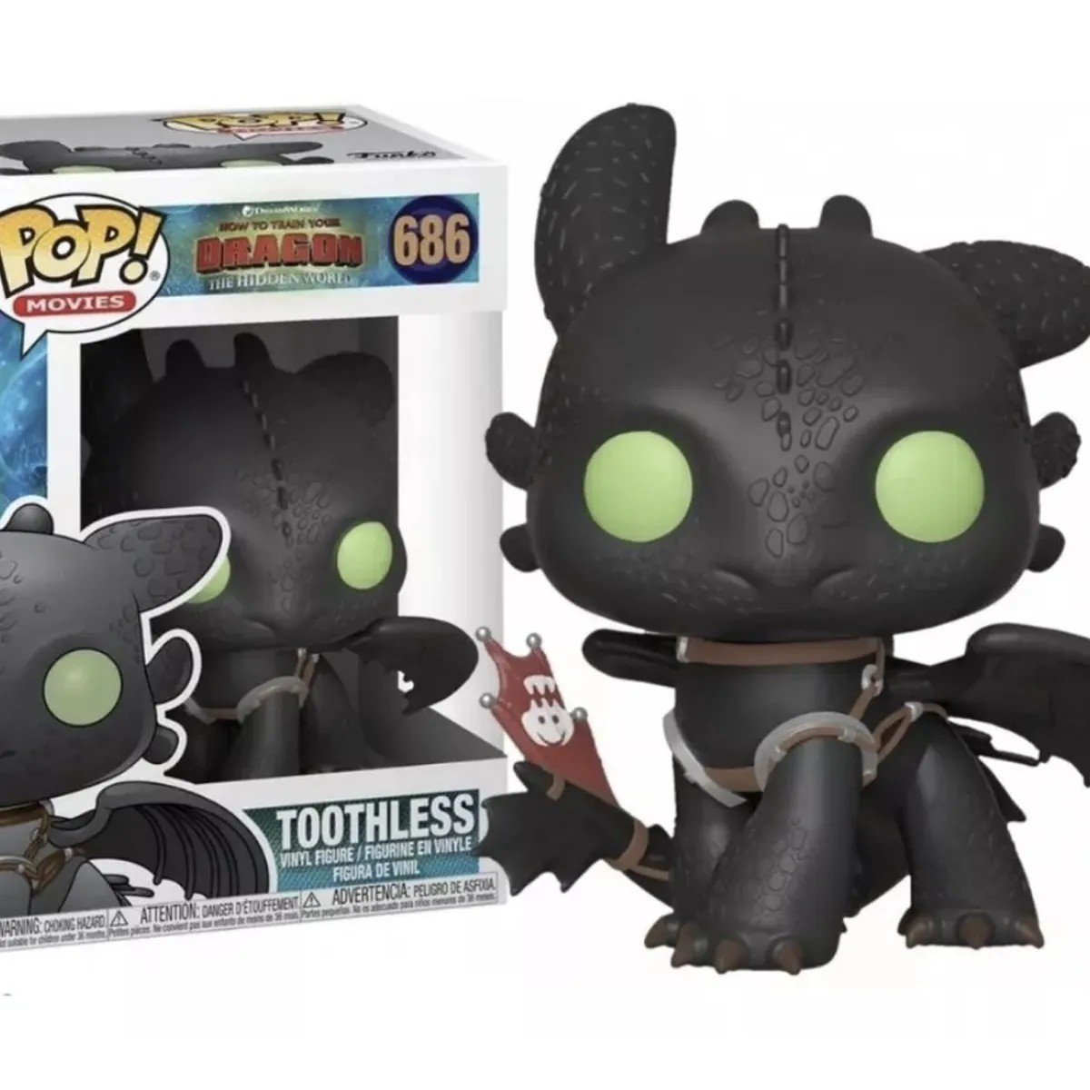 FUNKO - Chimuelo Funko Pop 686 Toothless  Como Entrenar A Tu Dragon