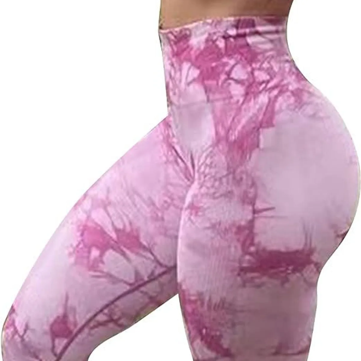 FITNESS - leggings cintura alta para levantamiento de glúteos Scrunch tie dye