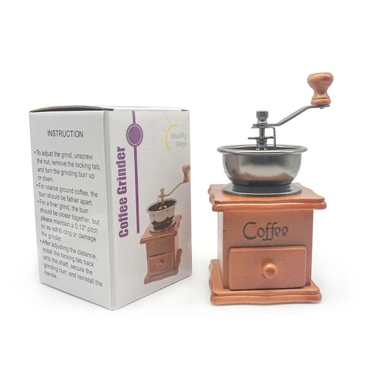 GENERICO - Molino de granos de café  portátil vintage