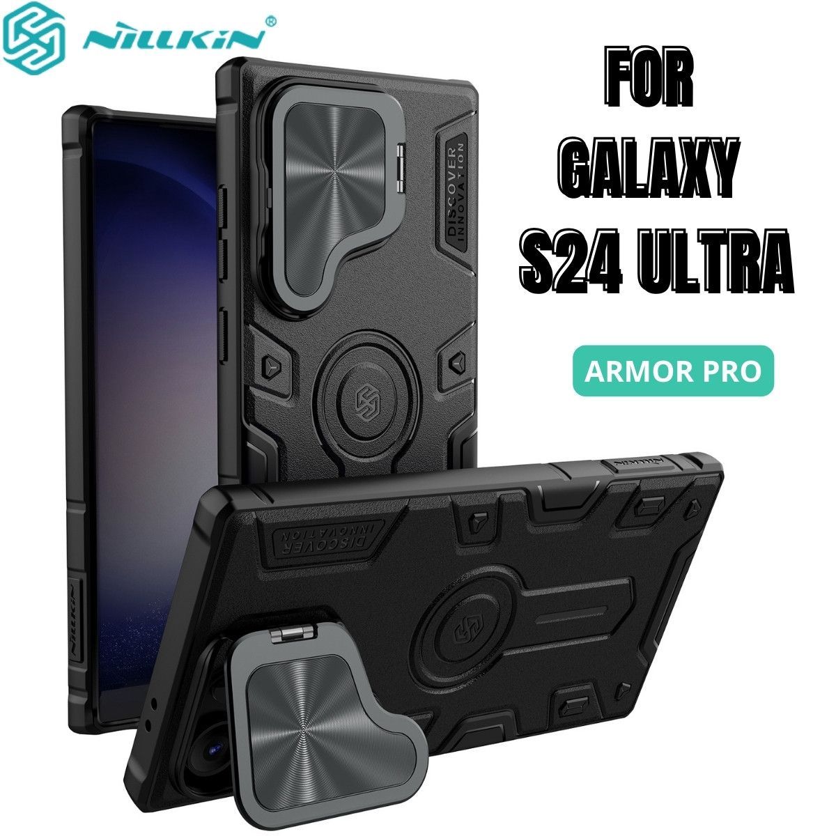 NILLKIN - Case Nillkin Armor Black - Galaxy S24 Ultra