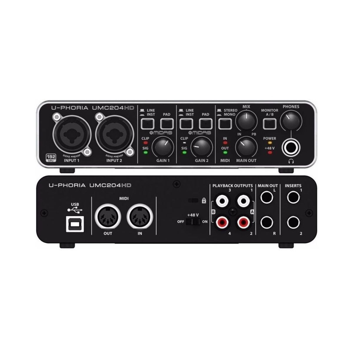 BEHRINGER - UMC204HD Behringer - Interfaz de audio USB