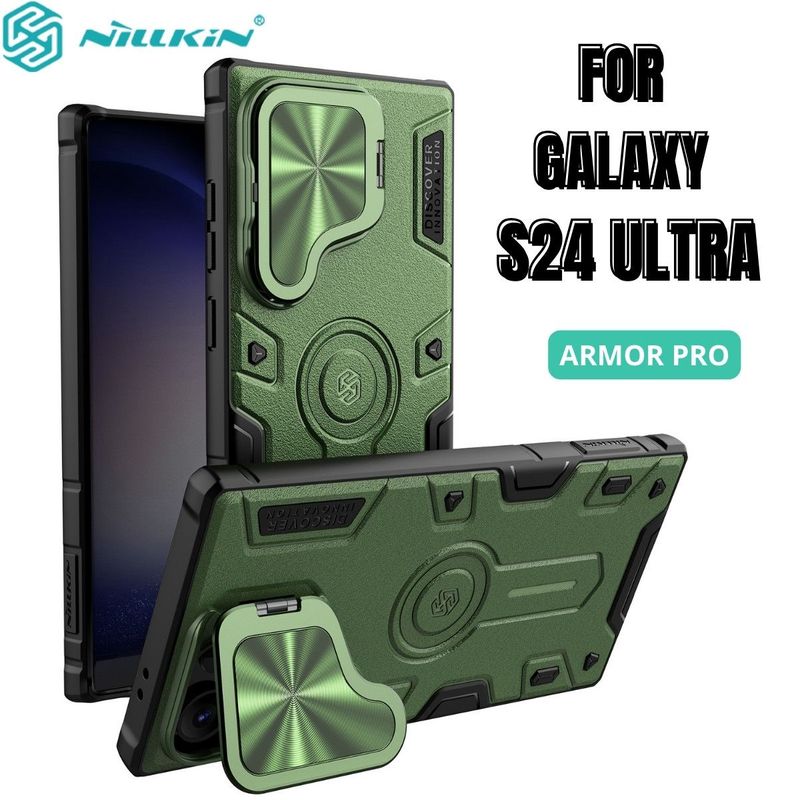 NILLKIN - Case Nillkin Armor Green - Galaxy S24 Ultra