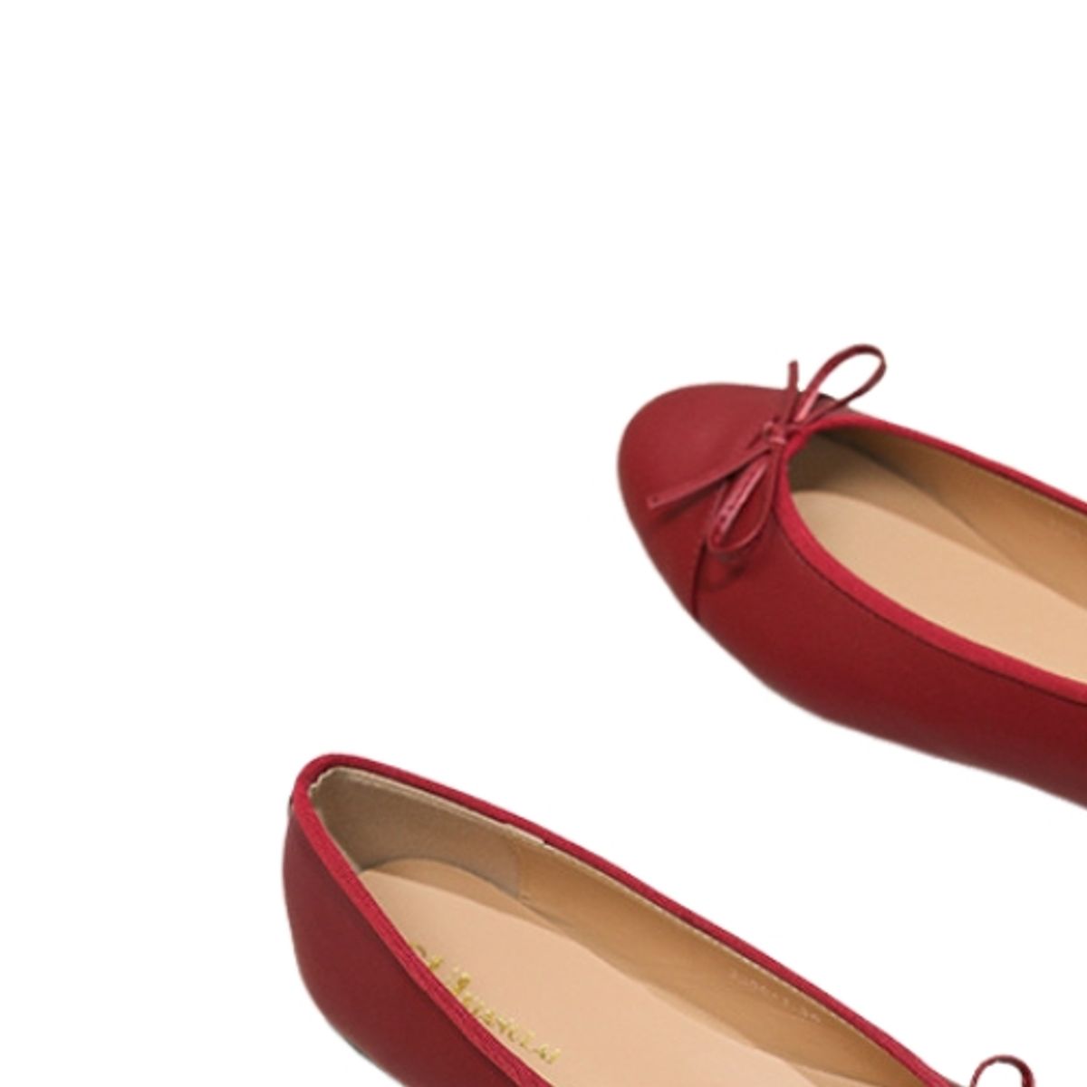 BLWOENS - Zapatos planos para Mujer -Rojo