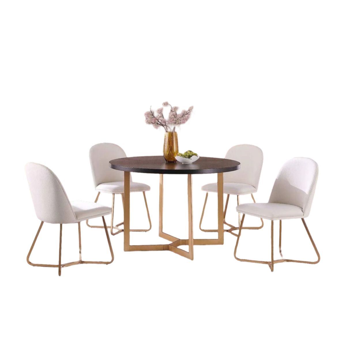 CENTRAL DECCO - COMEDOR 4 SILLAS BILBAO BLANCO