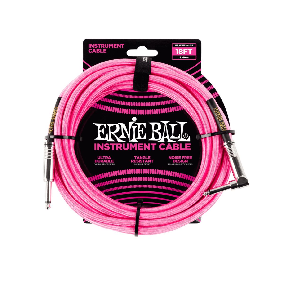 ERNIE BALL - Cable Ernie Ball Neon Rosado 5,4m  P06083