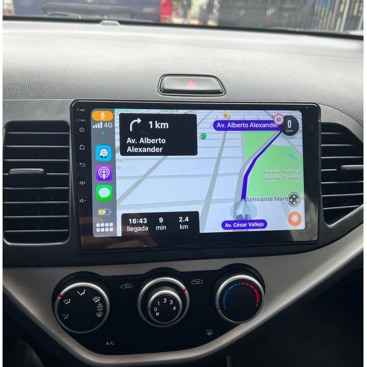 GENERICO - Autoradio Kia-Picanto-2011-2016 +Cámara Full HD