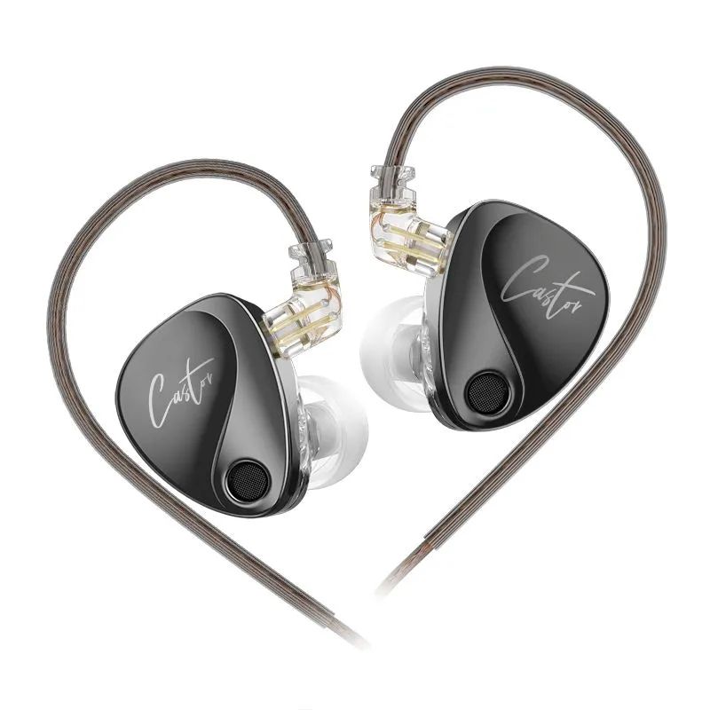 KZ - Audífonos In-Ear KZ Castor con graves dinámicos-Sin MIC Auriculares