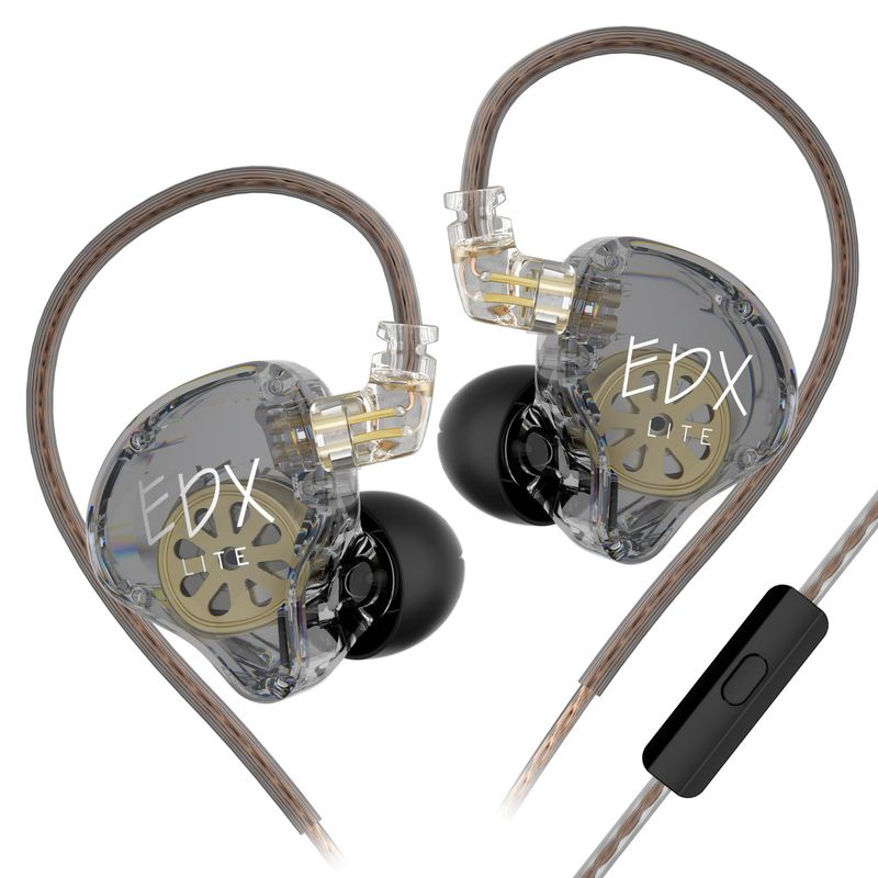 KZ - Audífonos In-Ear KZ EDX lite con graves dinámicos-Con MIC Auriculares