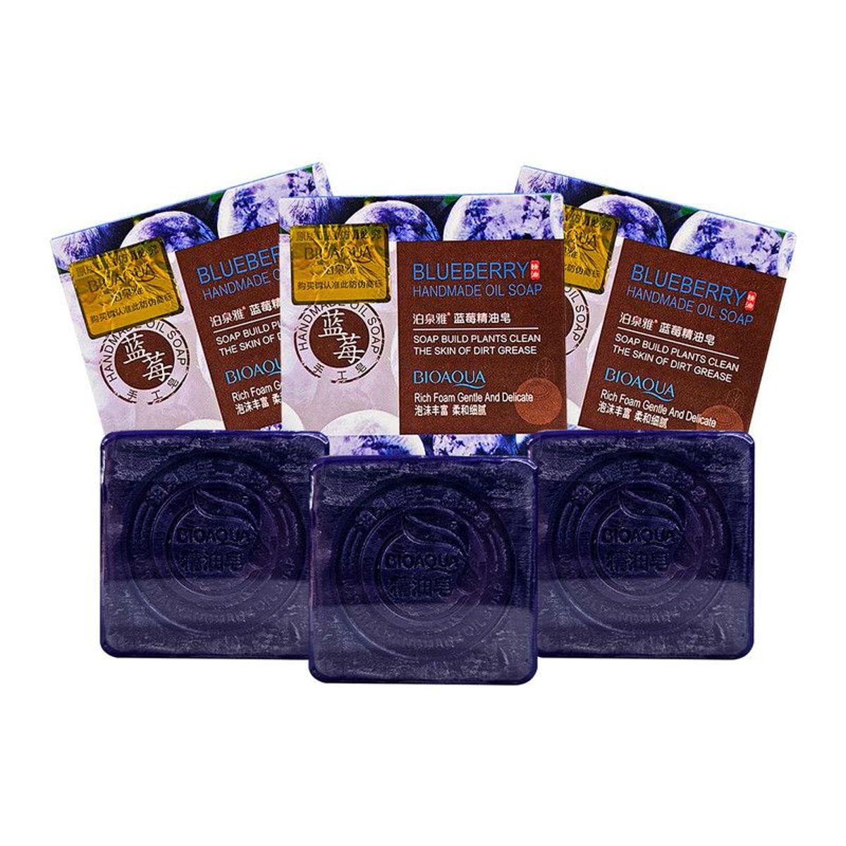 BIOAQUA - 3 Jabon De Aceite Esencia De Arandanos 100G - Bioaqua