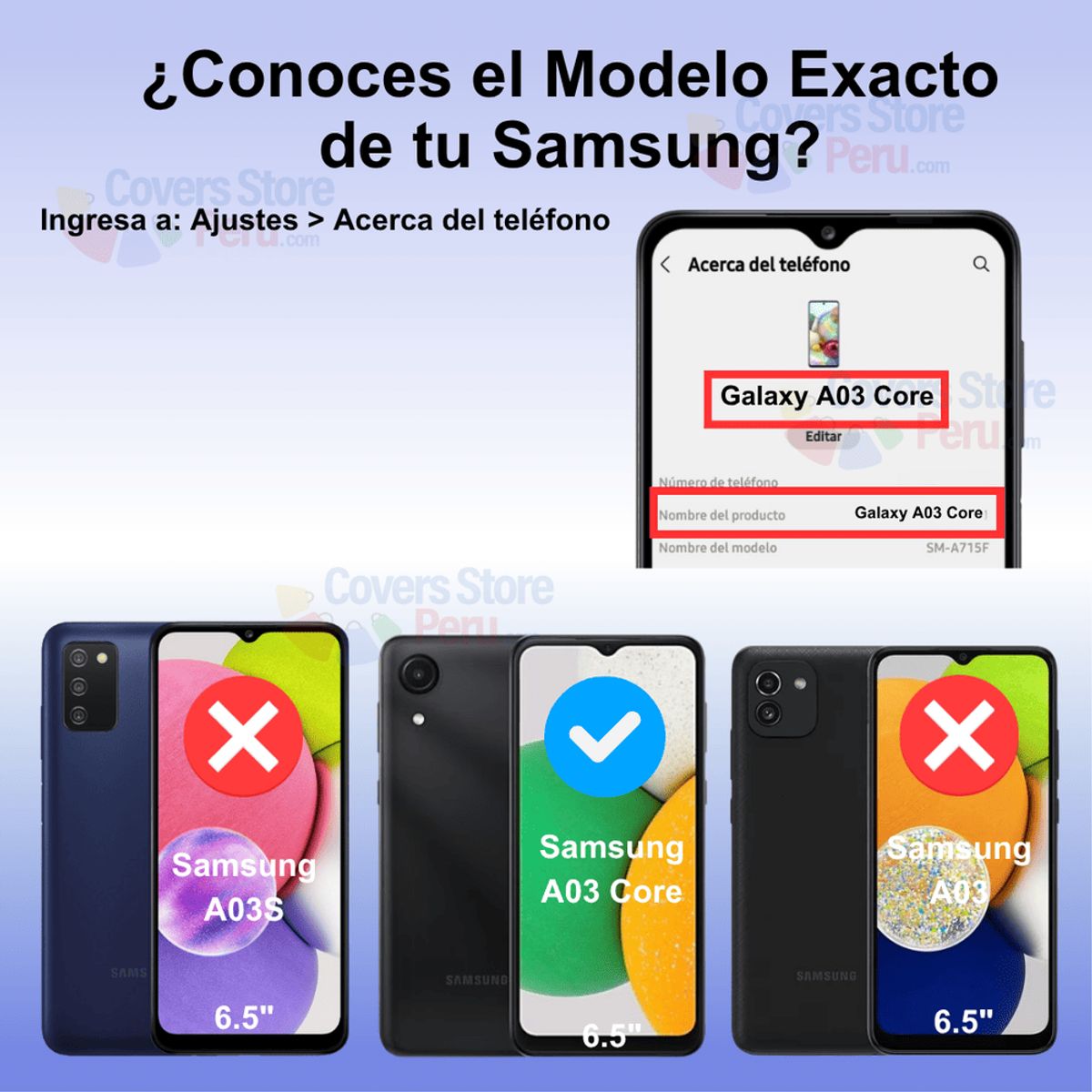 GENERICO - Mica para Samsung A03 Core Black Edition 20K Antishock Resistente