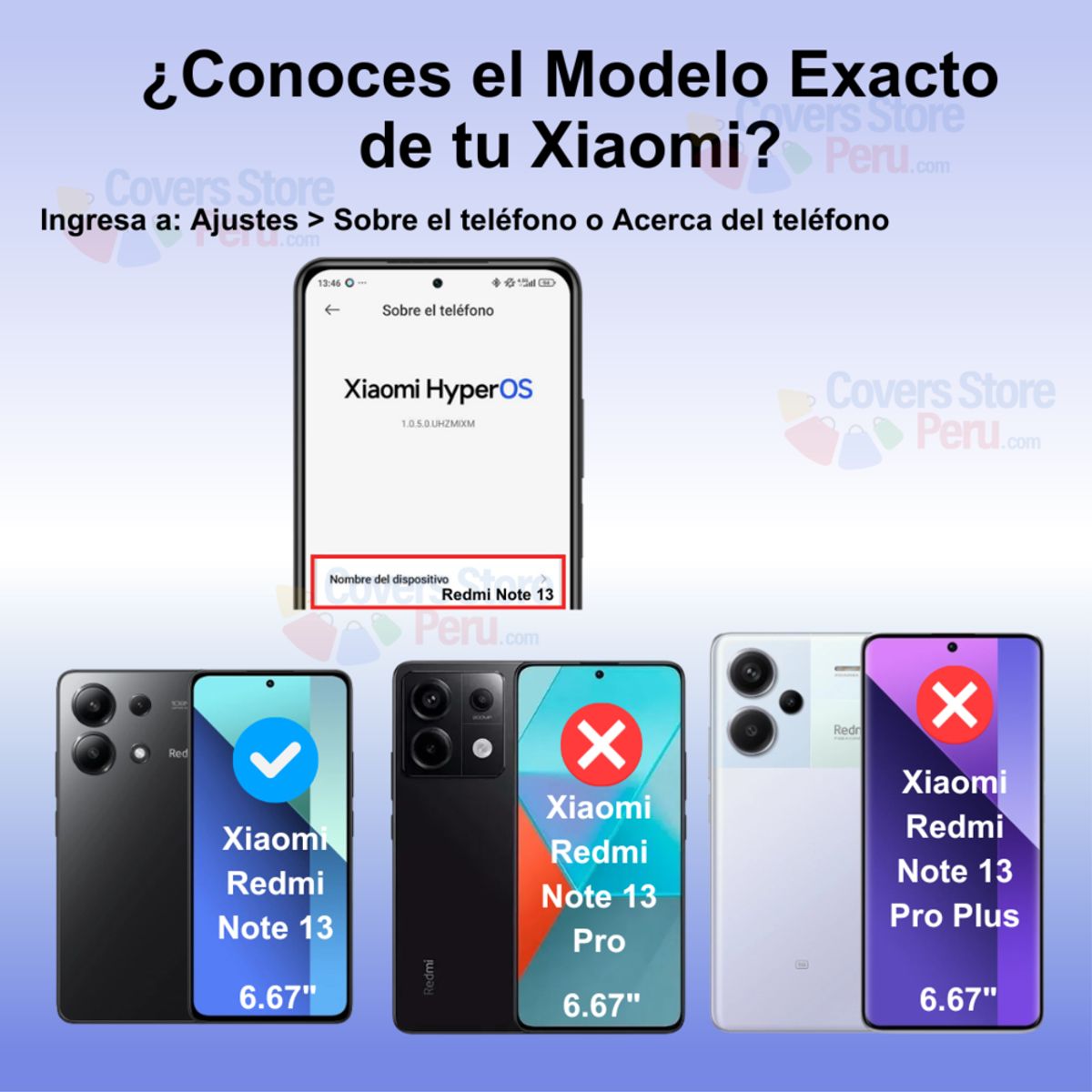 GENERICO - Mica para Xiaomi Redmi Note 13 4G Black Edition 20K Resistente