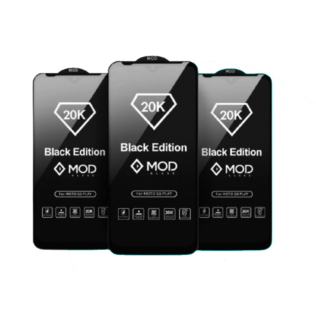 GENERICO - Mica para Motorola Moto G Power 2022 Black Edition 20K Resistente