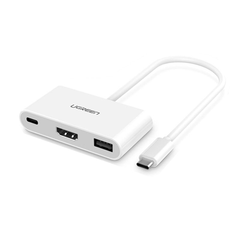 UGREEN - ADAPTADOR UGREEN TIPO USB-C A HDMI/ USB 3.0 HEMBRA DIGITAL AV ADPT. 4K