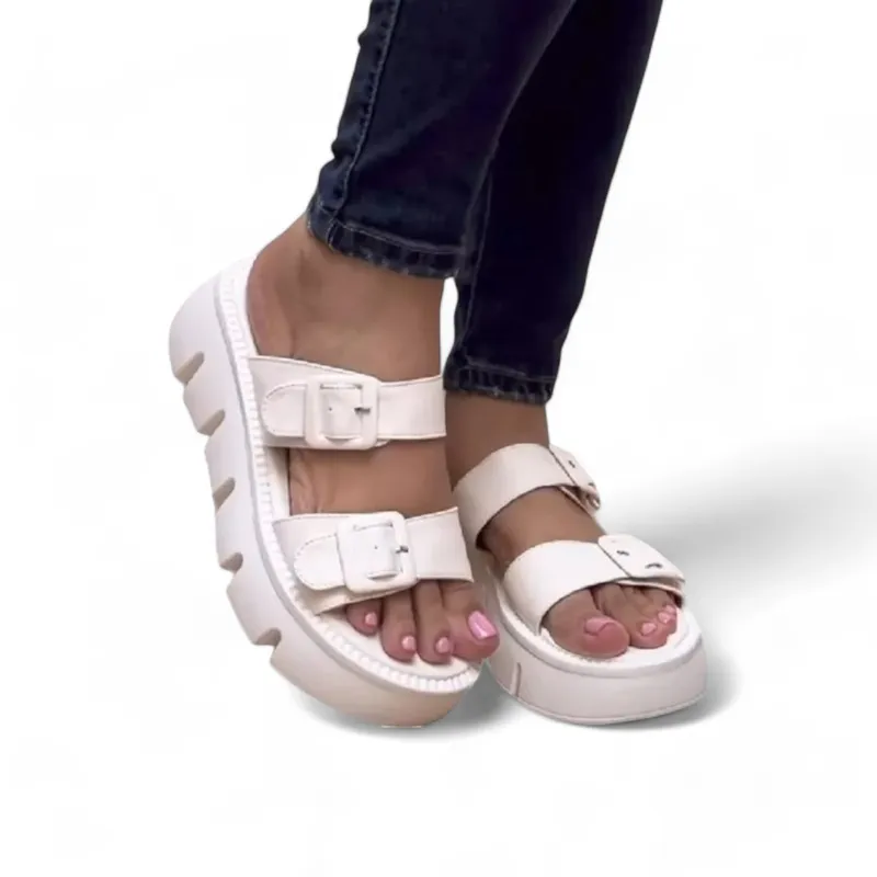 GENERICO - Sandalia Mujer casual blanco