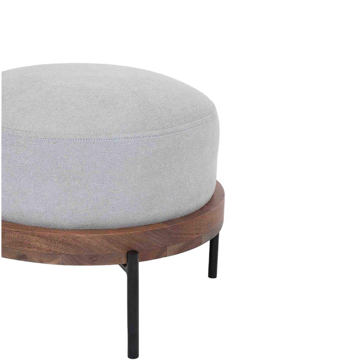 CENTRAL DECCO - PUFF SHARABI GRIS NORDICO