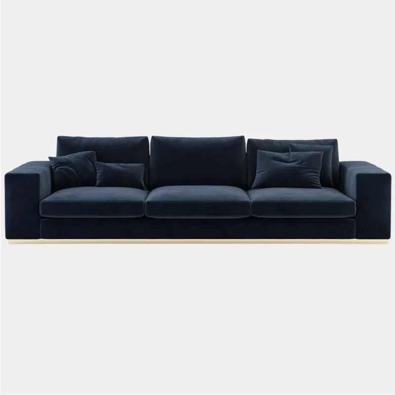 CENTRAL DECCO - SOFA 3 CUERPOS LEONAR AZUL