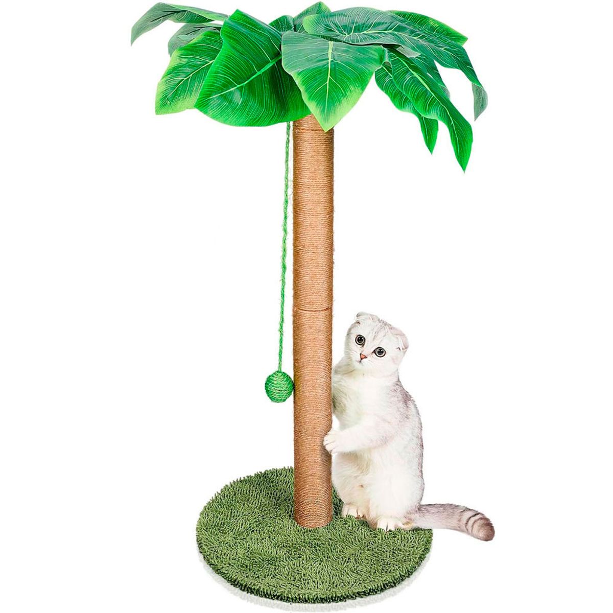 QUE PATAS PET SHOP - Rascador Árbol Palmera Juguete Para Gatos