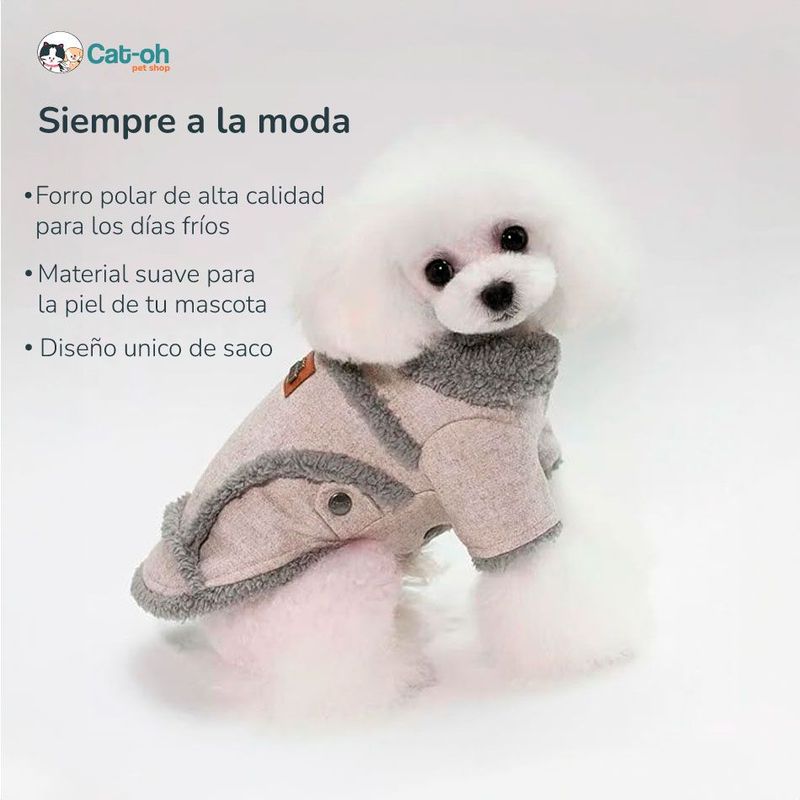 CAT OH - Ropa para perro Abrigo dulce invierno S