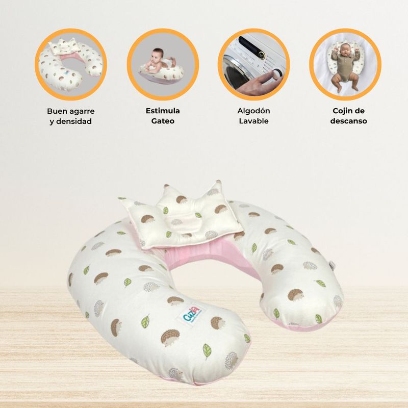 CUZKA - Almohada de Lactancia 5 en 1 «PICARON» Pink