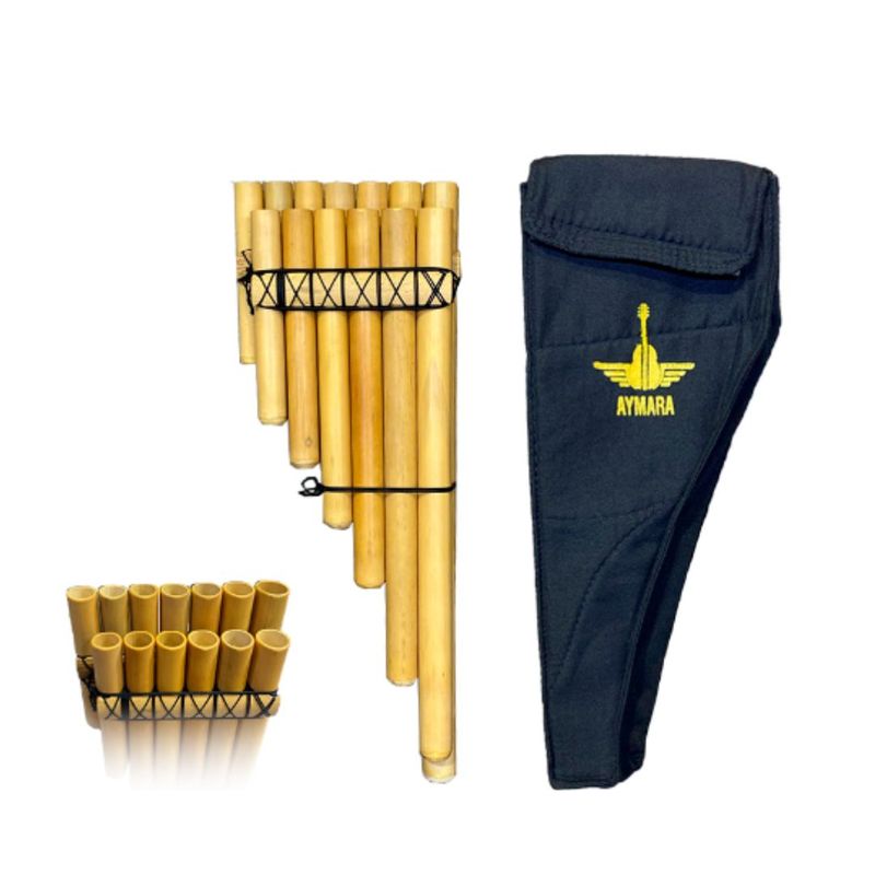 GENERICO - Zampoña AYMARA de 7 y 6 tubos con Funda AF-440