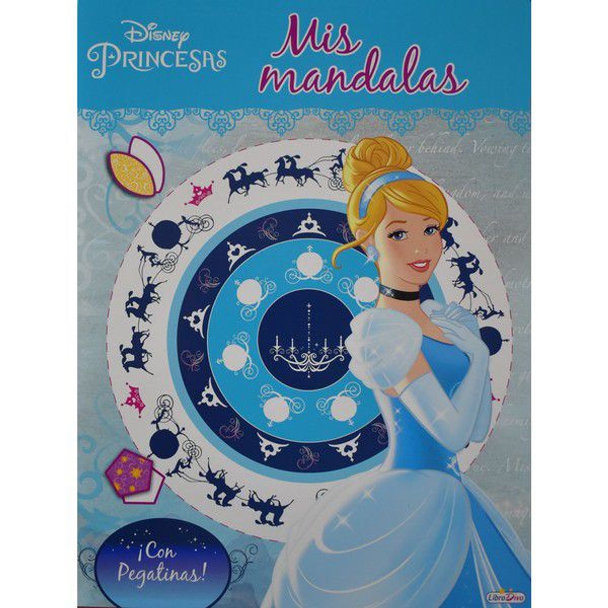 GENERICO - MIS MANDALAS CON PEGATINAS DISNEY PRINCESAS LA CENICIENTA