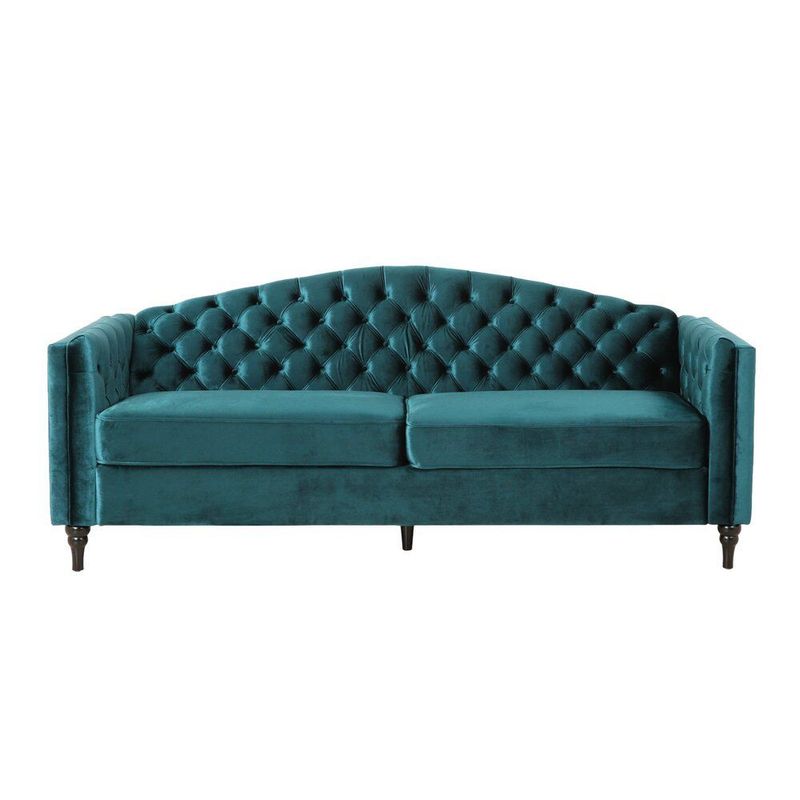 CENTRAL DECCO - SOFA 3 CUERPOS EIRA COLOR ESMERALDA