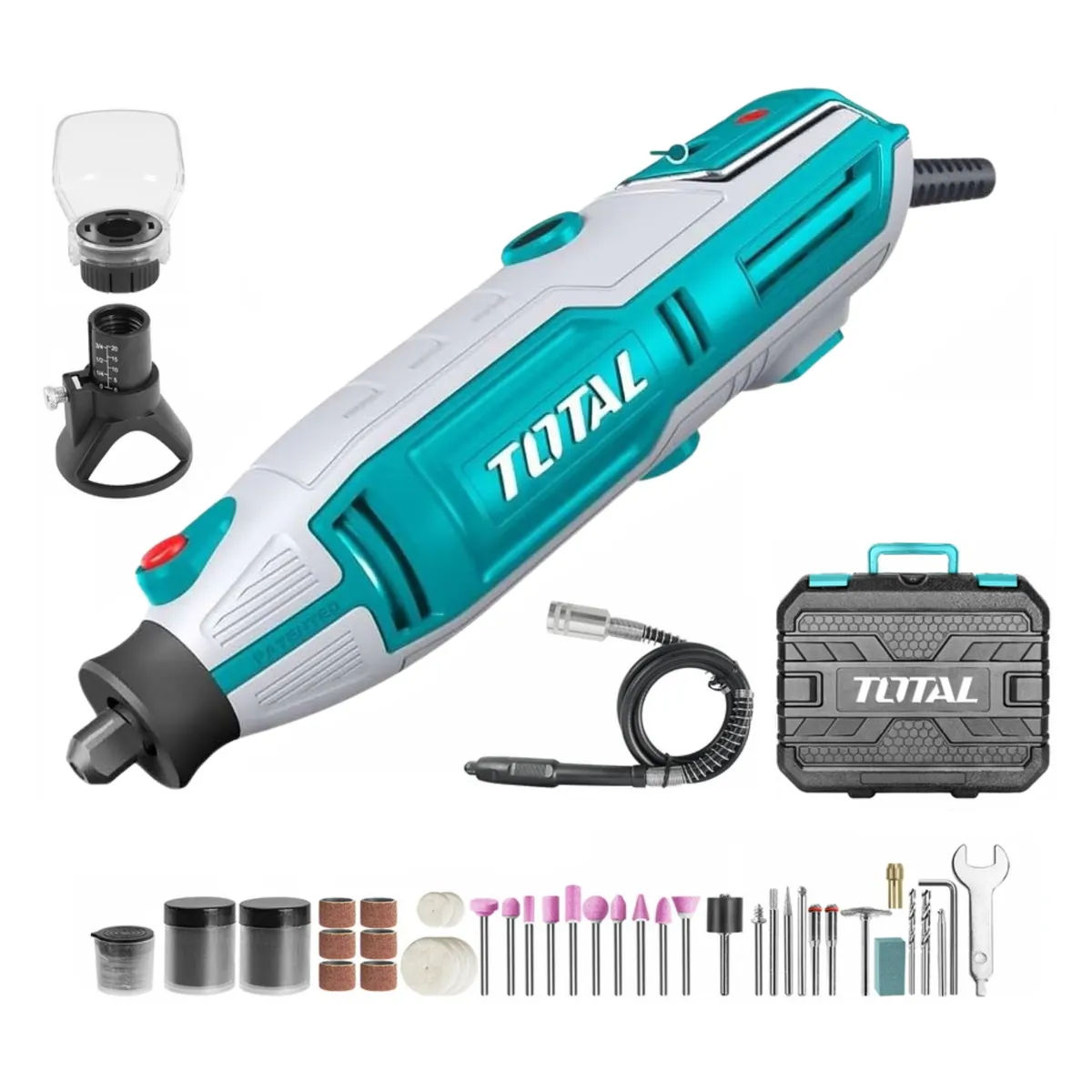 TOTAL TOOLS - Mini grinder rectificador 200w + 149 accesorios Total