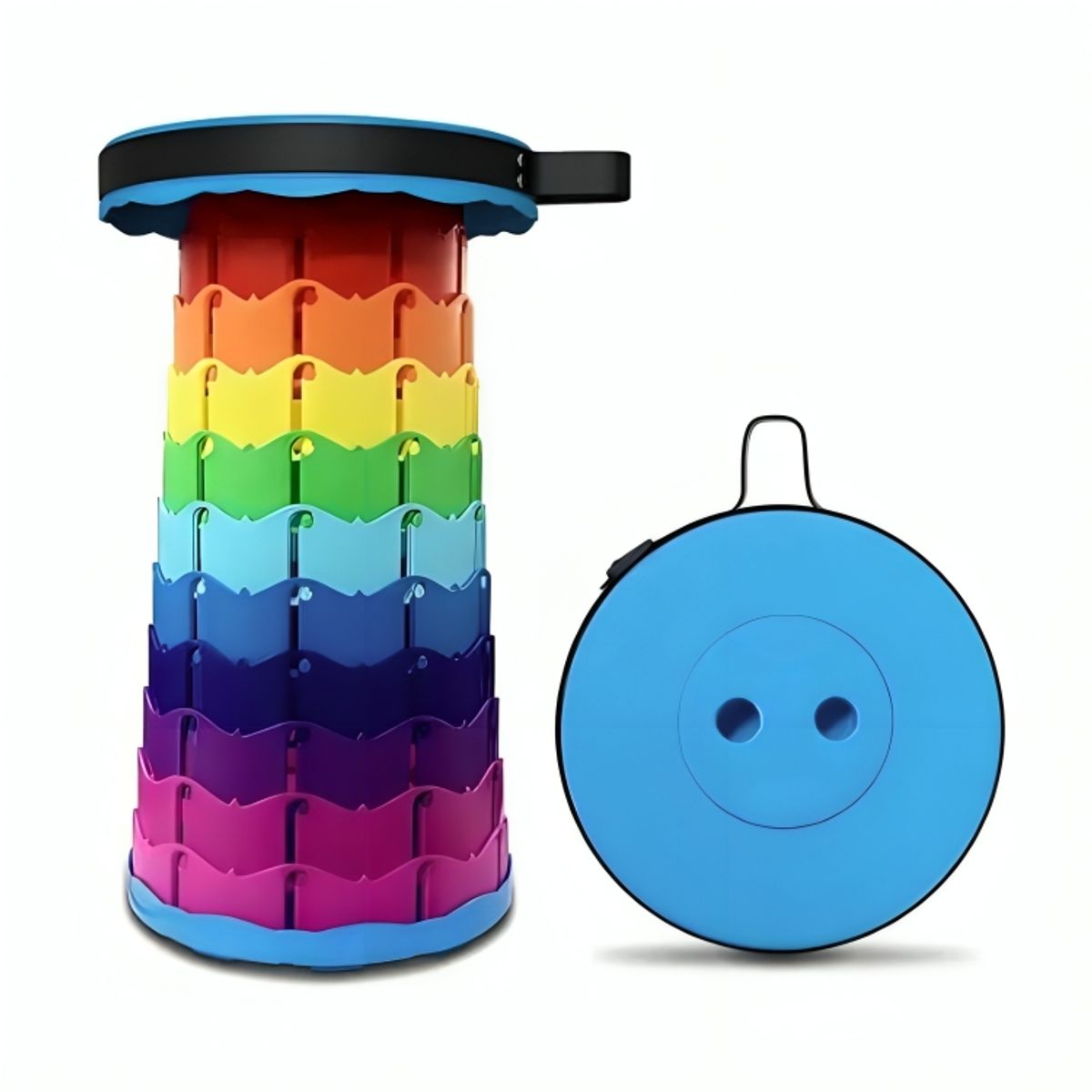 GENERICO - Asiento Banco Plegable Portátil Multicolor Multifuncional