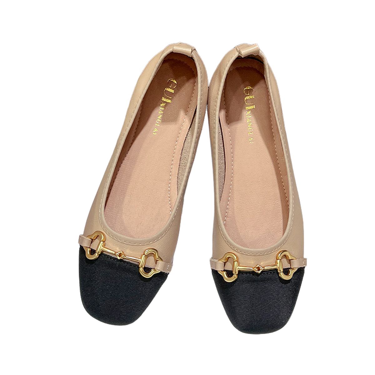 BLWOENS - Zapatos planos para Mujer -Beige