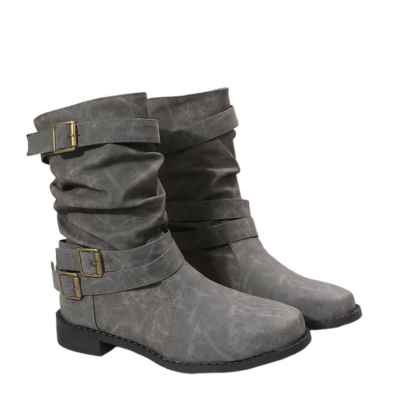 BLWOENS - Botas para Mujer-Gris
