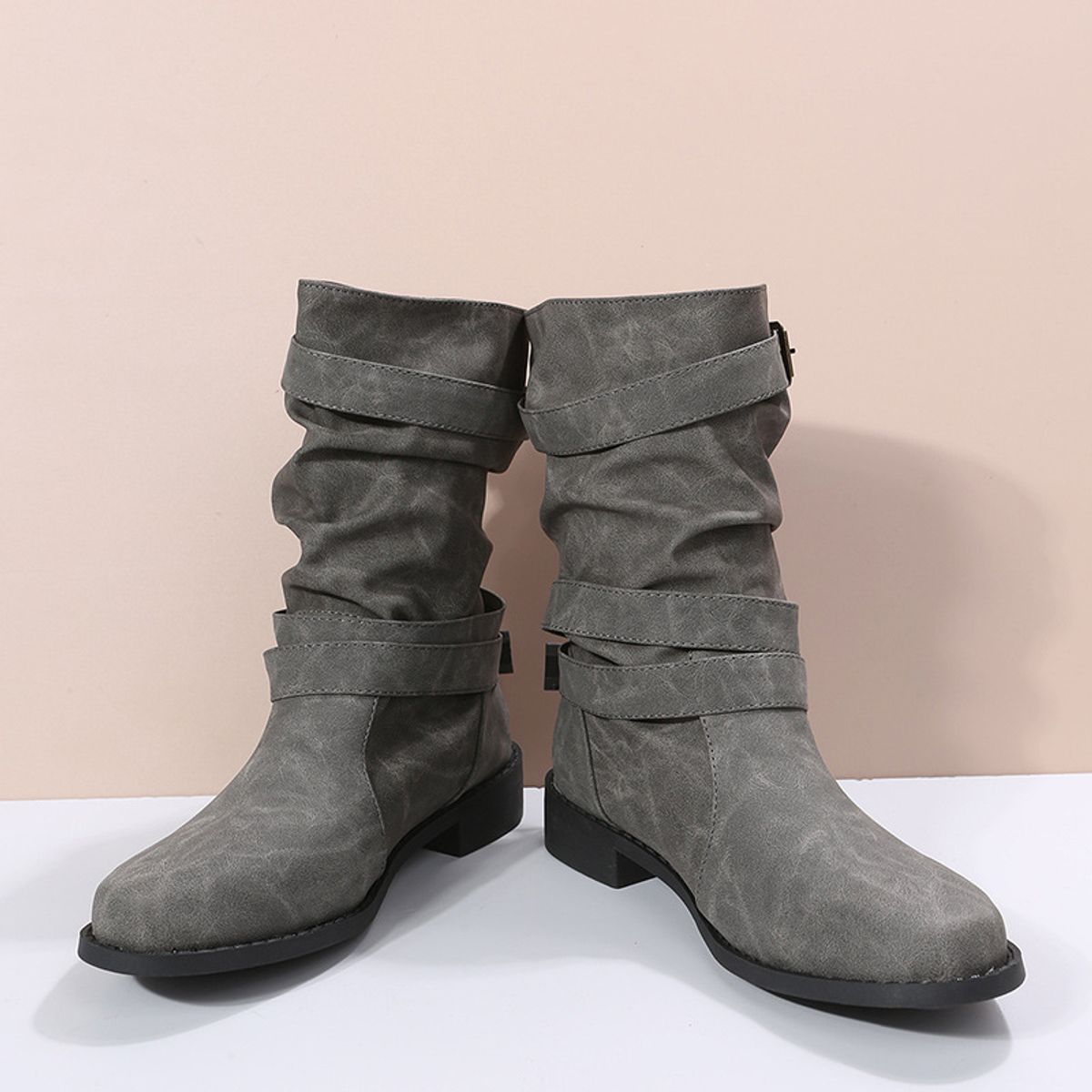 BLWOENS - Botas para Mujer-Gris