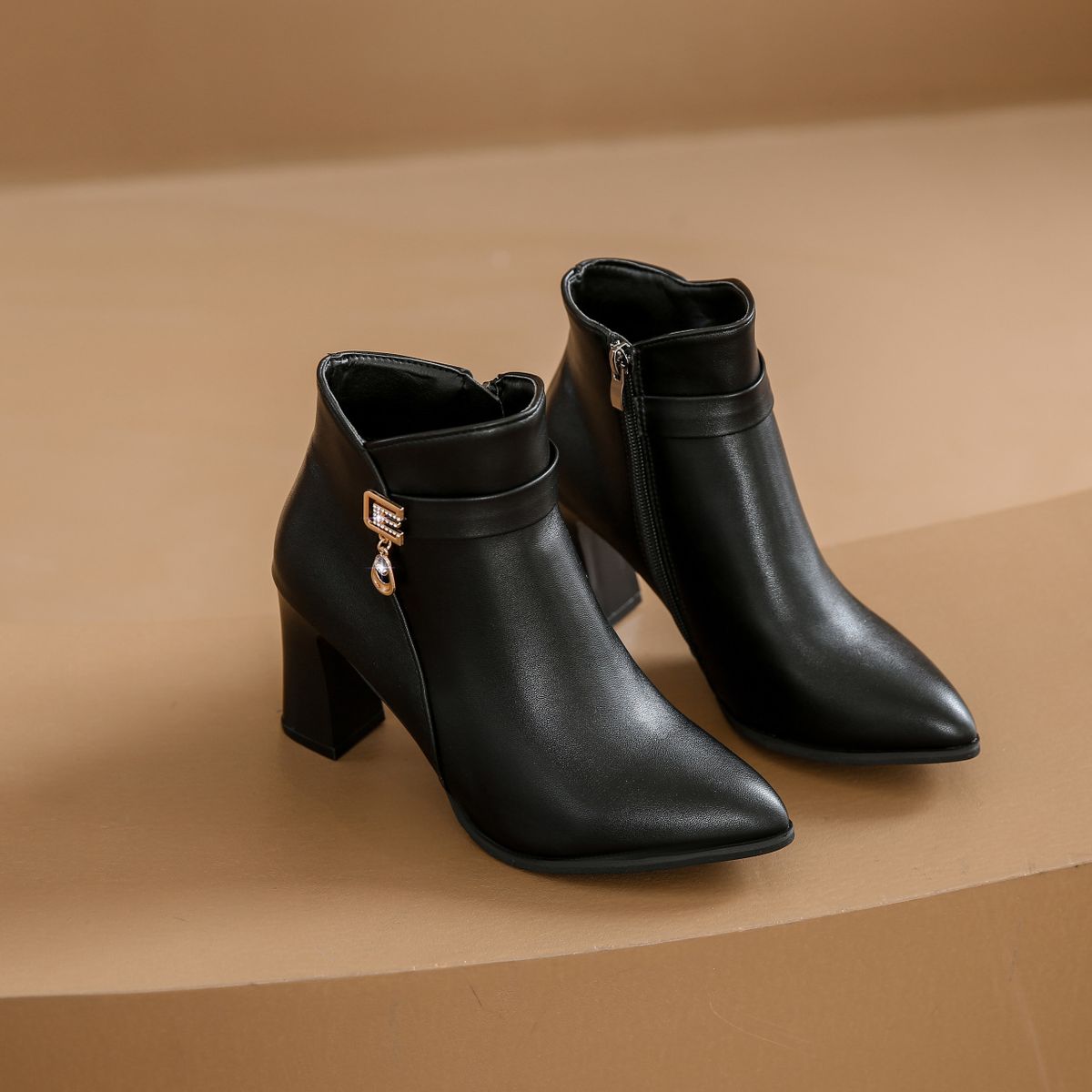 BLWOENS - Botas para Mujer-Negro