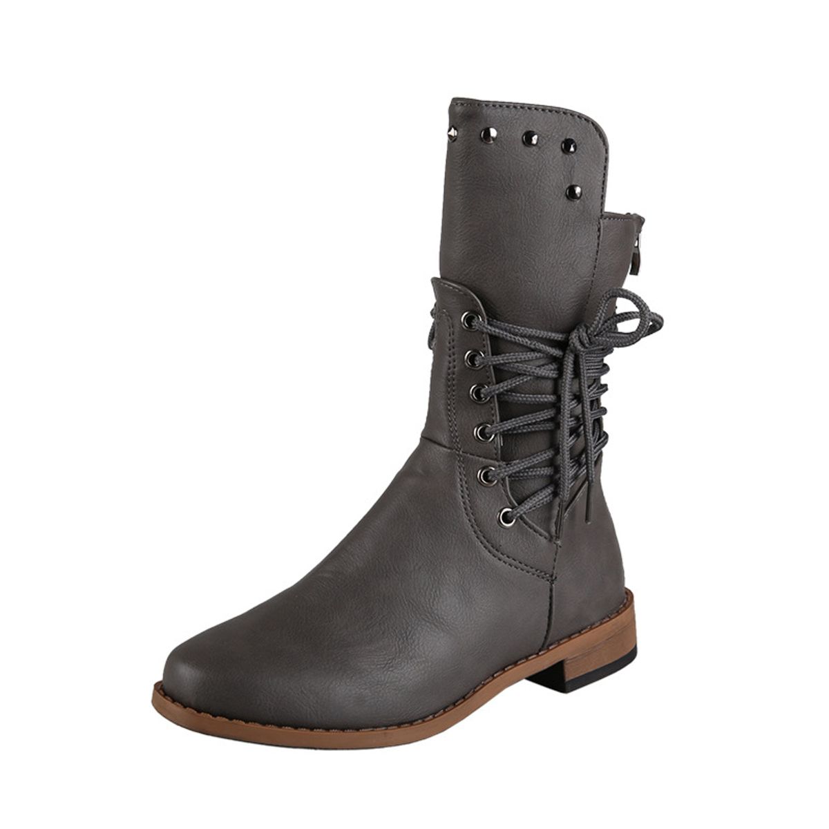 BLWOENS - Botas para Mujer-Gris
