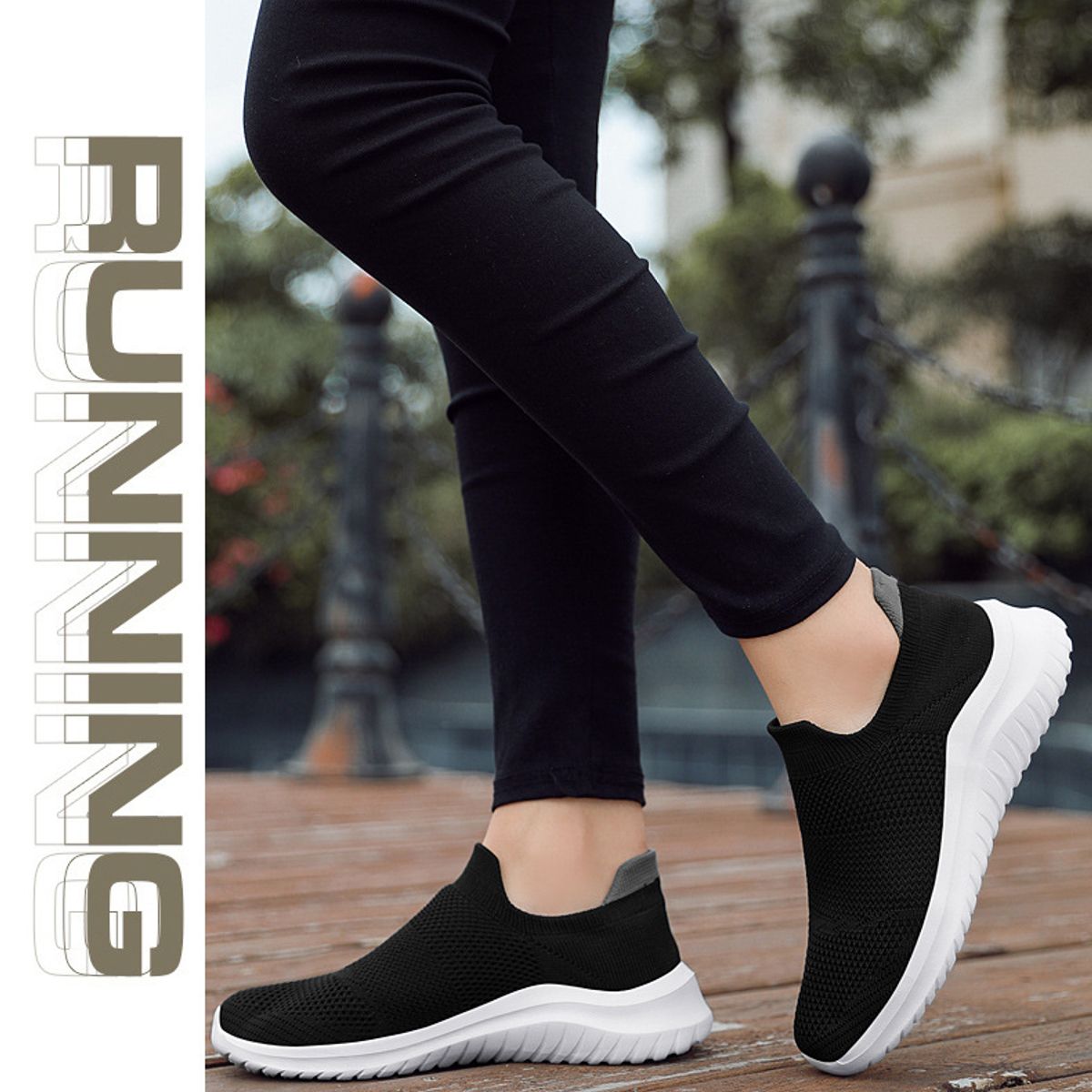 BLWOENS - Zapatillas para Mujer-Negro