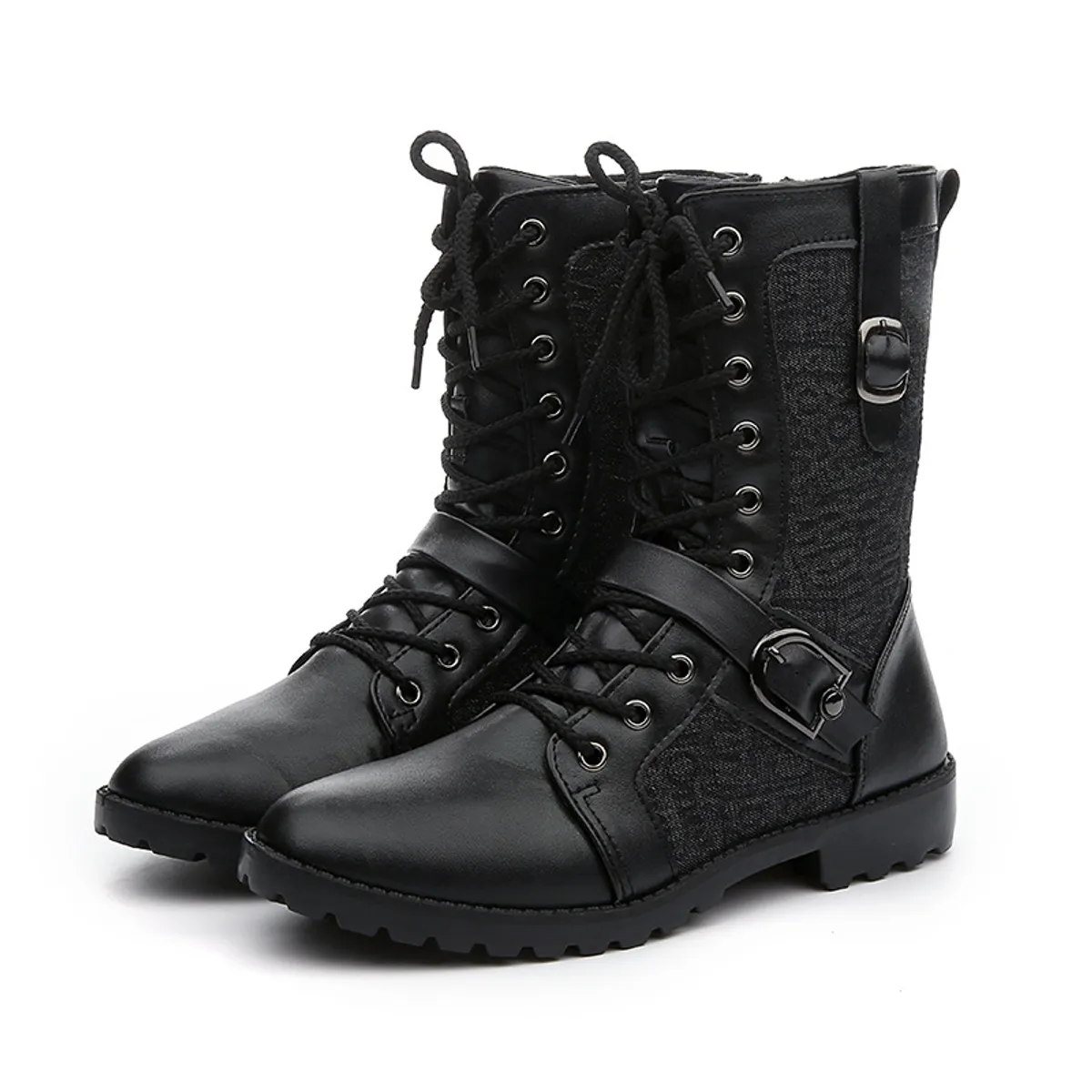 BLWOENS - Botas para Hombre-Negro