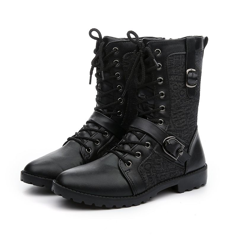 BLWOENS - Botas para Hombre-Negro